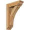 Ekena Millwork Thorton Traditional Rough Sawn Bracket w/ Offset Brace, Western Red Cedar, 6"W x 18"D x 26"H BKT0604X18X26THR01RWR - alternate 1